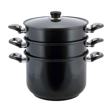 Пароварка 2-х уровневая из углеродистой стали Kamille KM 5832 (диаметр 26 см, объем 10 л)