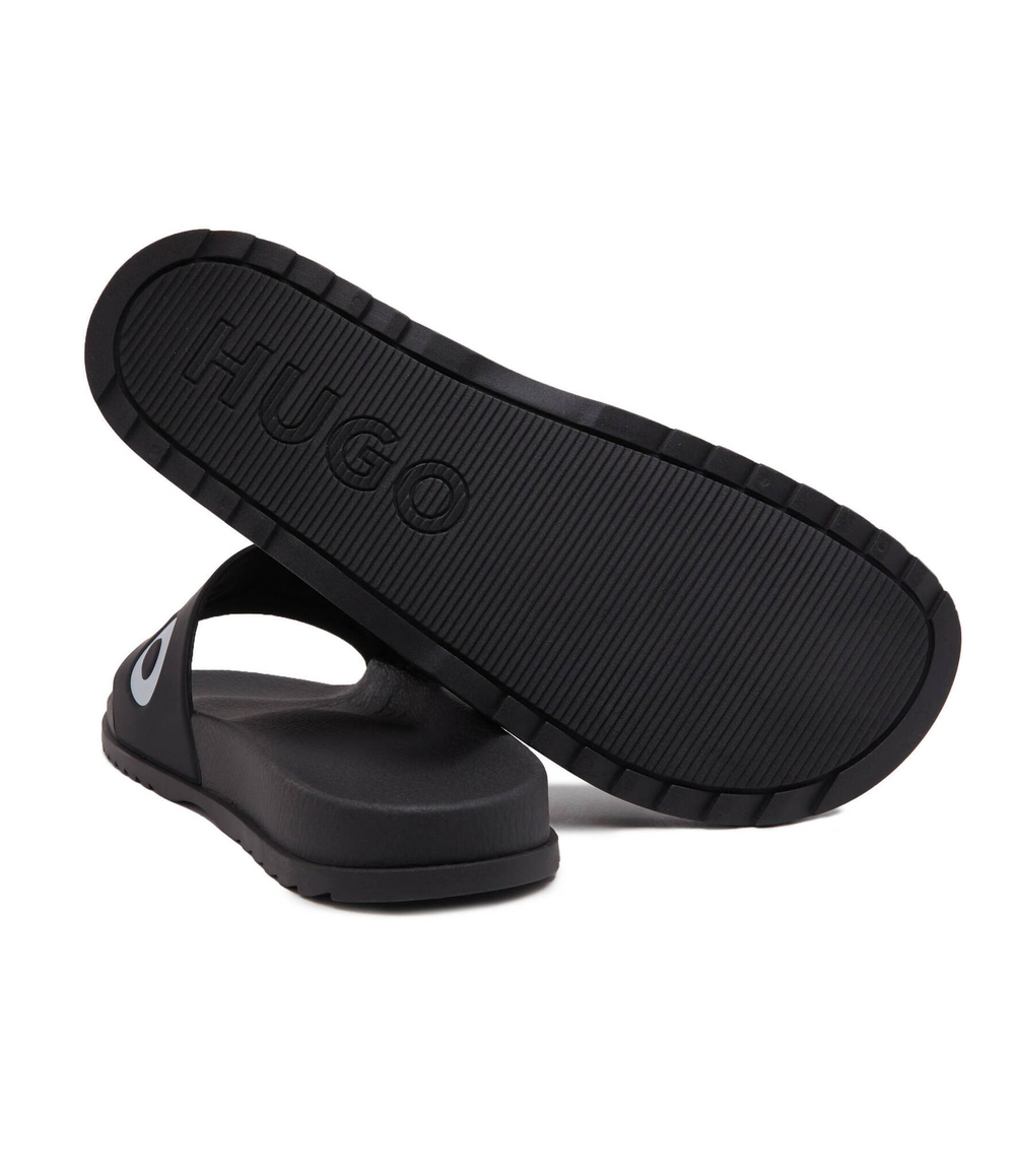Шлепанцы Match_it_Slid_rblg_N HUGO - черный(50498352)