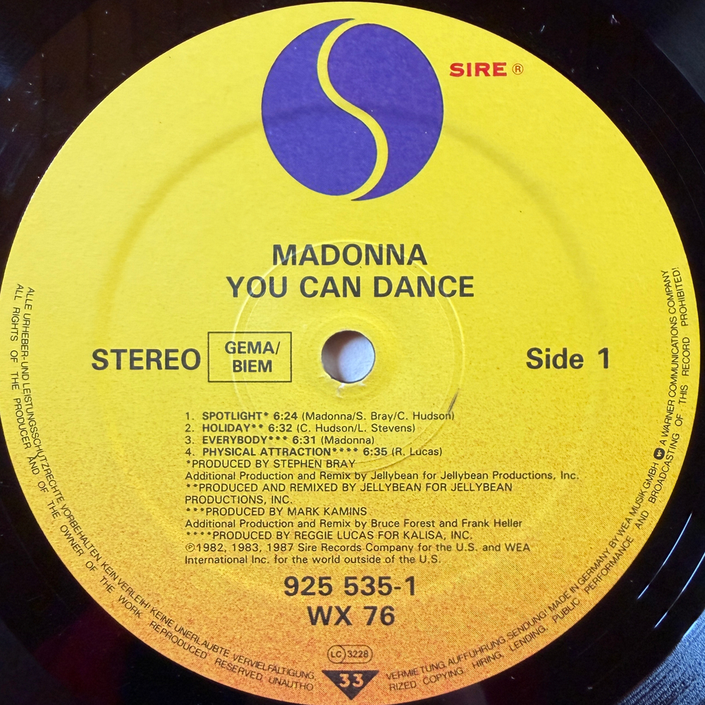 Madonna - You Can Dance (Европа 1987г.)