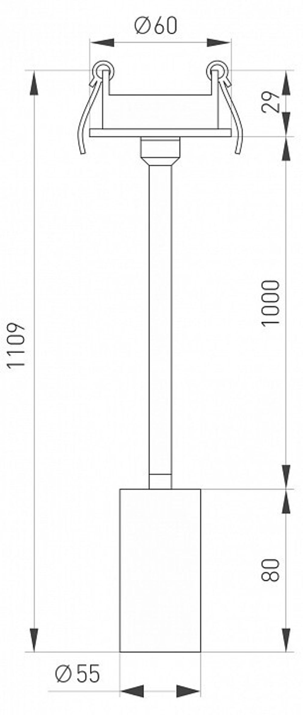 Встраиваемый светильник на штанге Arlight PERISCOPE 045203