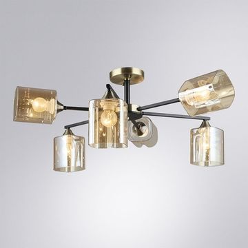 Потолочная люстра 6*Е27 A4185PL-6BK чёрный Merci Arte Lamp
