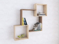 Полка навесная ПН-2, ясень шимо/дуб сонома