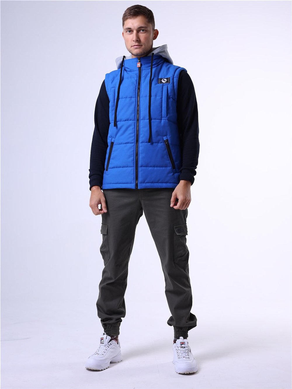 Жилет утепленный васильковый Город Горький