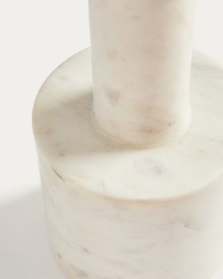 Подсвечник Zalvori из белого мрамора 23 см