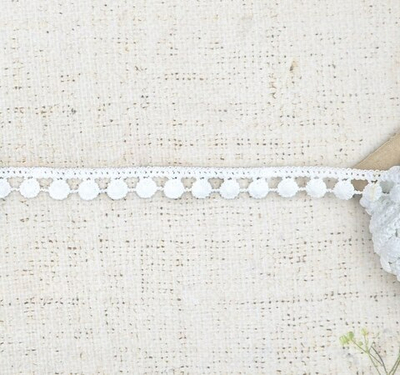 Кружево плетеное, ш. 1,5 см, белый