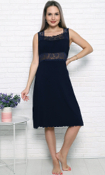 Сорочка вискоза на бретели с-1317