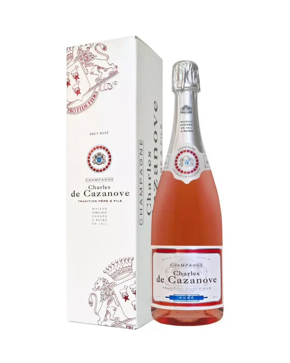Charles De Cazanove Tradition Pere End Fils Tete De Cuvee Brut Rose Подарочная упаковка