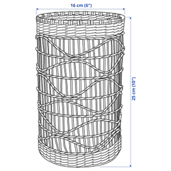 IKEA SLIPPRIG  (ИКЕА СЛИППРИГ)  -  Фонарь, ручная работа, осока