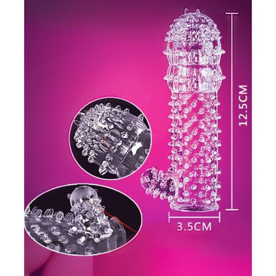 Насадка на пенис массажная, мягкая, с усиками