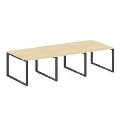 Метал Систем Переговорный стол (3 столешницы) на О-оразном м/к БО.ПРГ-3.1