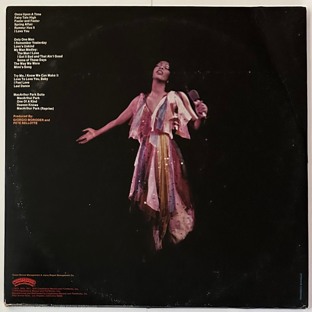 Donna Summer ‎– Live And More 2LP