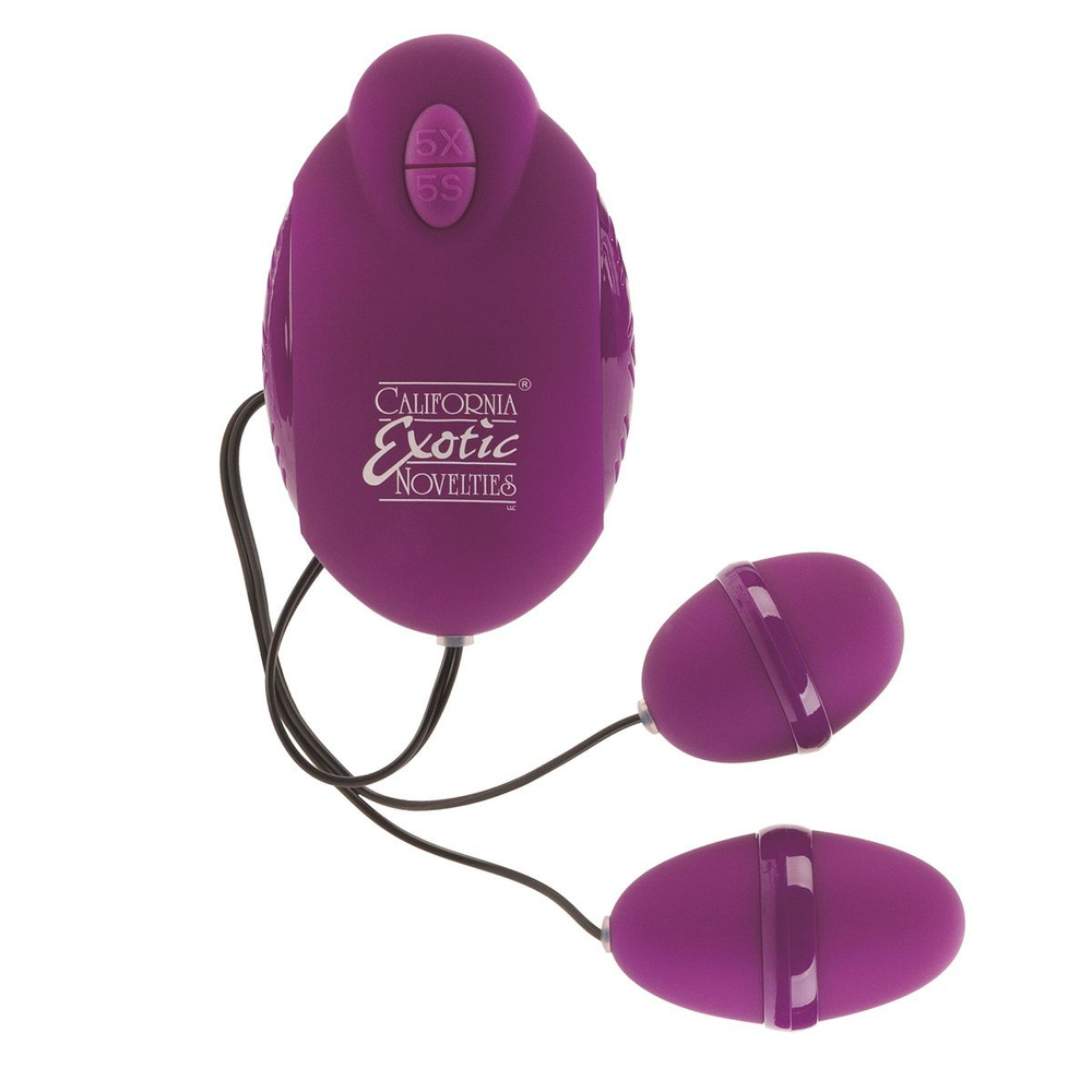 Фиолетовый двойной вибростимулятор ADVANCED RISQUE DUAL TEASERS (Цвет: фиолетовый)