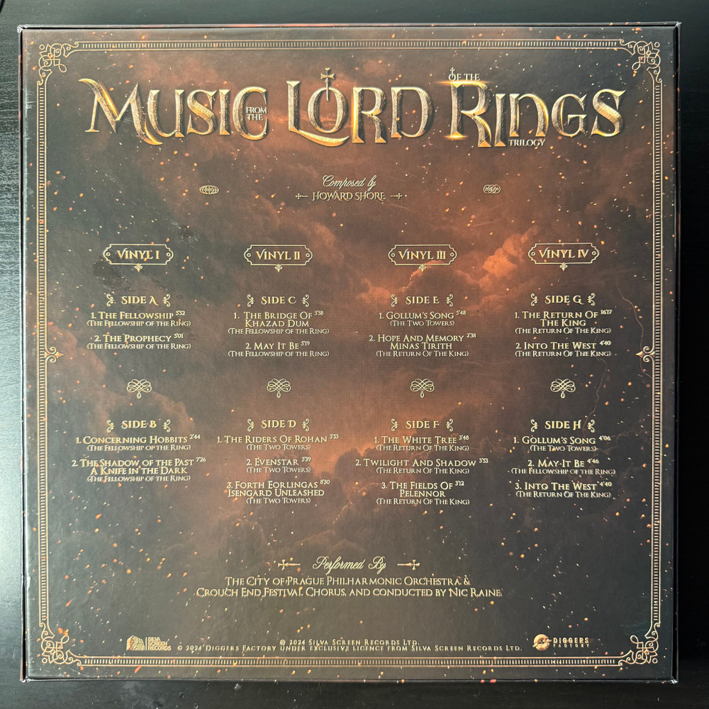 Lord Of The Rings Trilogy - The City Of Prague Philharmonic Orchestra 4LP (Европа 2024г.)