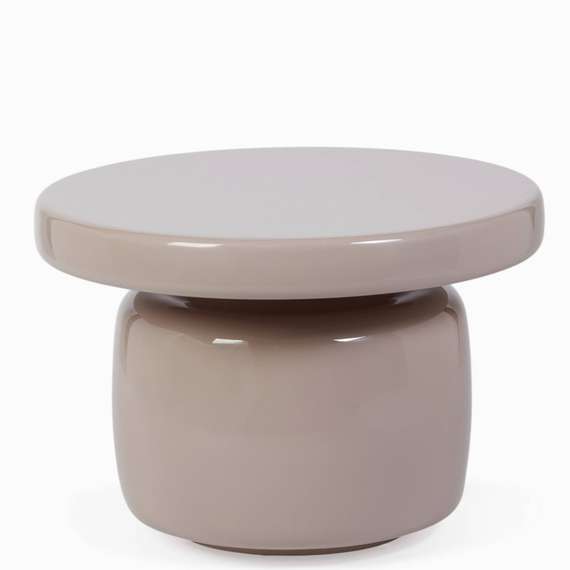 Кофейный стол Dare Ø60х40 см, бежевый глянец