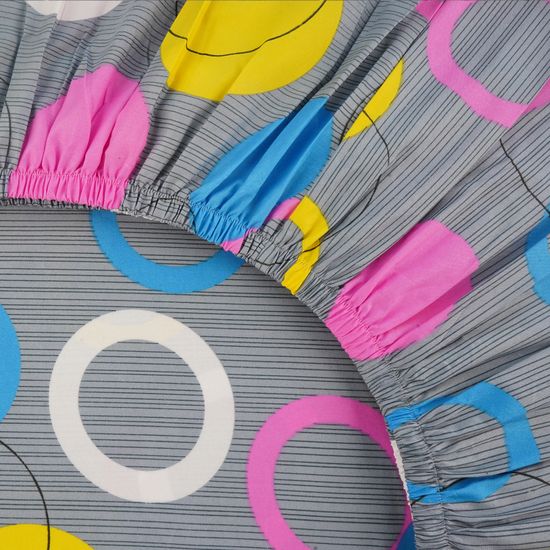 Простыня на резинке Аяла, 90x200х30, полисатин DOMTEKC