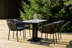 "Каффе Дабл" обеденная группа на 4 персоны, цвет "серый гранит"