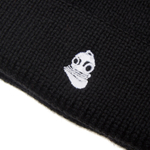 Beanie Hat Embroidered Logo Black