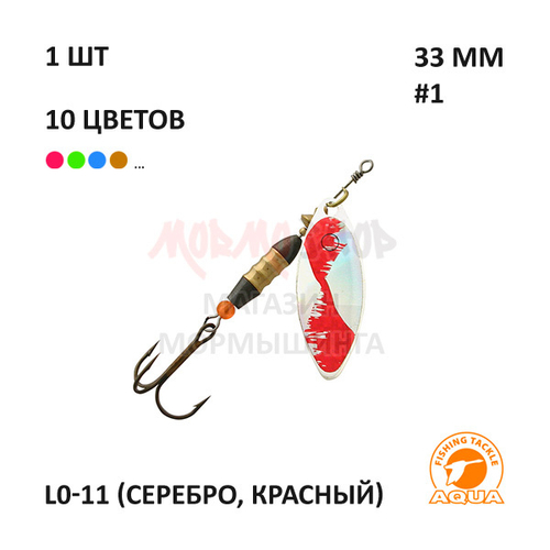 Блесна вертушка AQUA LONG 5 гр #1