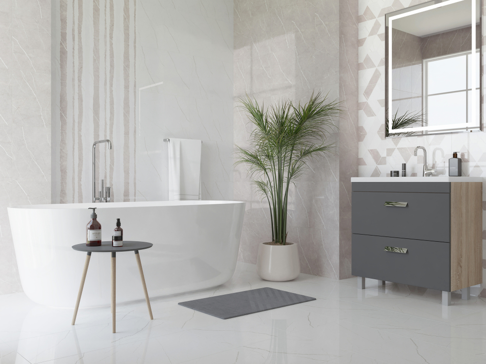 Плитка настенная Керамин Астория 3С 40x27.5 см 1.65 м² глянцевая цвет светло-бежевый