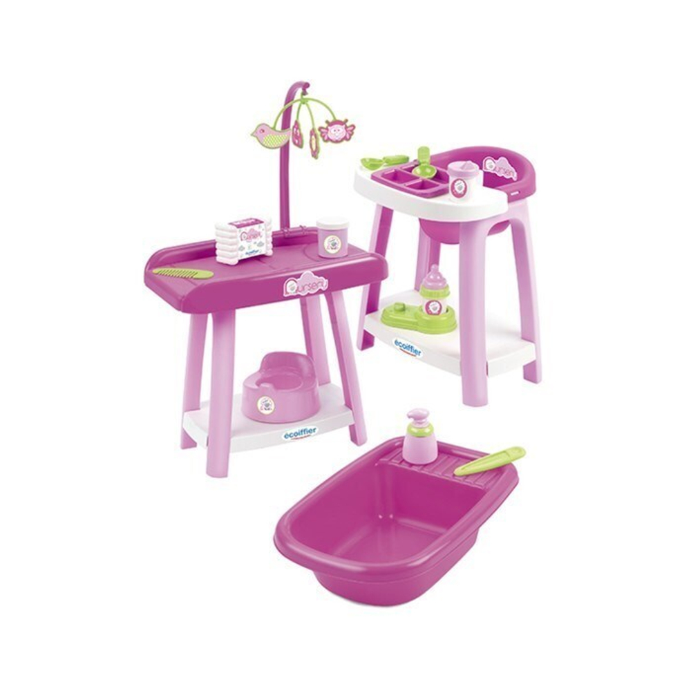 Игровой набор «Уход за куклой», 3 в 1, 15 предметов