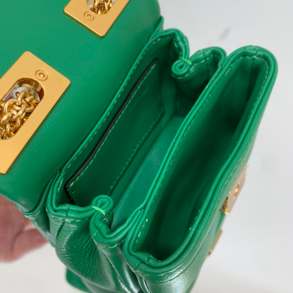 Valentino One Stud Micro Bag with Chain 11 cm