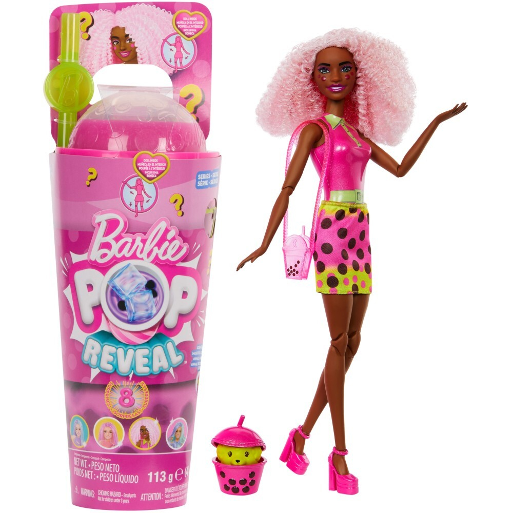 Barbie Pop Reveal - Berry Doll Bubble Tea Series HTJ20 / артикул   HNW40 HTJ20  / GTIN 194735191284
