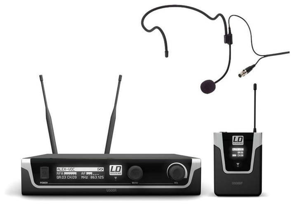 Радиосистема с головным микрофоном LD Systems U508 BPH