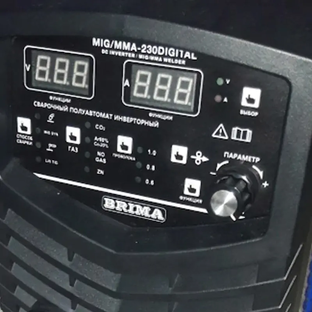 BRIMA MIG/MMA-230 DIGITAL сварочный полуавтомат 220 в БП-00000595