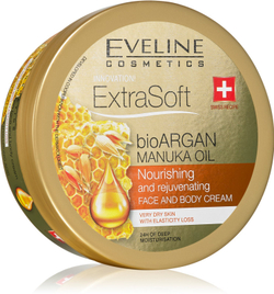 Eveline Cosmetics Extra Soft - увлажняющий крем для лица и тела с аргановым маслом /   175  ml  / GTIN 5901761965360