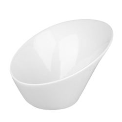 Салатник 175 мл 16,3*11 см h9,5/4,5 см скошенный белый фарфор NEW P.L. Proff Cuisine [6]