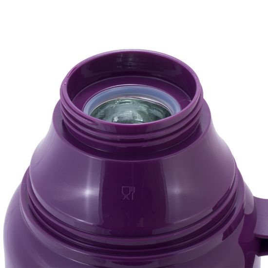 Термос 1,8 л. со стеклянной колбой Kamille KM 2032 пластиковый, 2 чашки