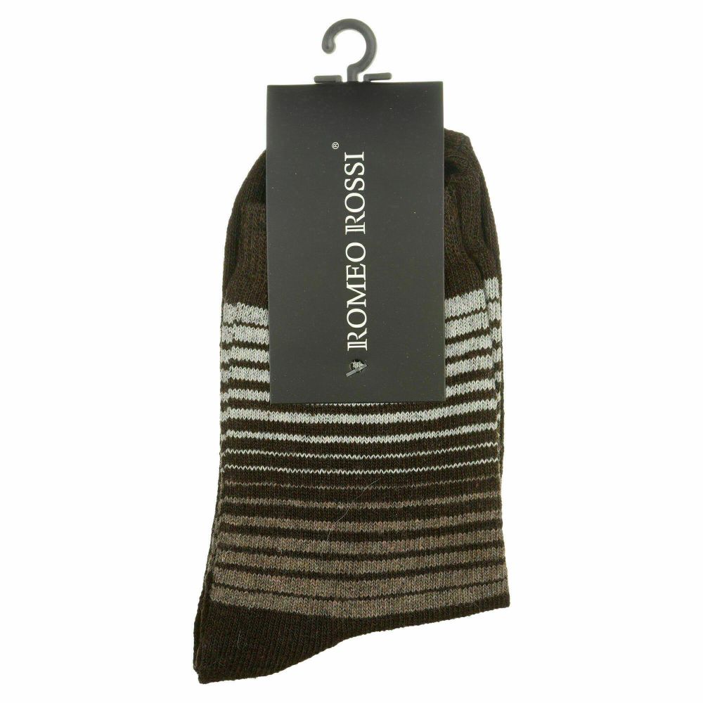 Мужские носки коричневые ROMEO ROSSI с шерстью 8042-15