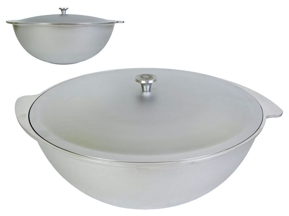 Казан 6л для плова с алюминиевой крышкой