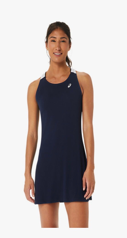 ASICS, COURT DRESS, MIDNIGHT/BRILLIANT WHITE, WOMEN, XS
