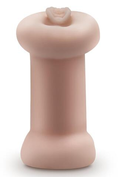 Телесный люминесцентный двусторонний мастурбатор Tasha (Цвет: телесный)