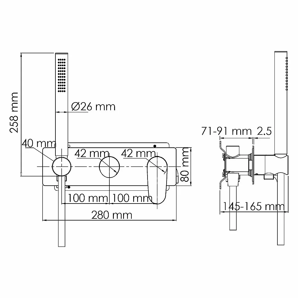 Смеситель для душа WasserKRAFT Dinkel 5877 хром