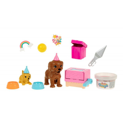 Кукла Barbie Puppy Party Set Кукла и пластиковая масса GXV75