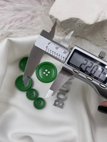 Пуговицы на прокол ярко-зеленые матовые