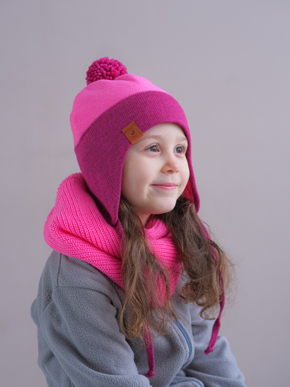 Снуд-резинка вязаный (Флокс)