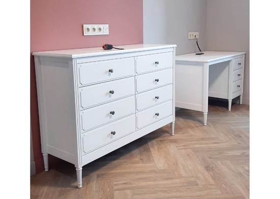 Комод Elit 8 ящиков (белый)