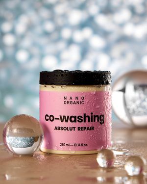 Ковошинг-реконструктор для мытья окрашенных и поврежденных волос "Absolut Repair", 250 мл (Nano Organic)