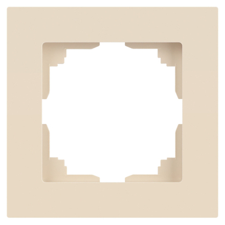 Рамка для розеток и выключателей Intro Accent 6-501-02 на 1 пост, СУ, слоновая кость