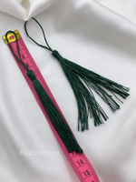 Кисточка для штор темно-зеленая (изумрудная)