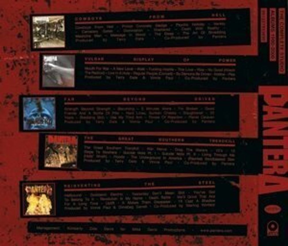 PANTERA. THE COMPLETE STUDIO ALBUMS 1990-2000 (5 CD Box Set)