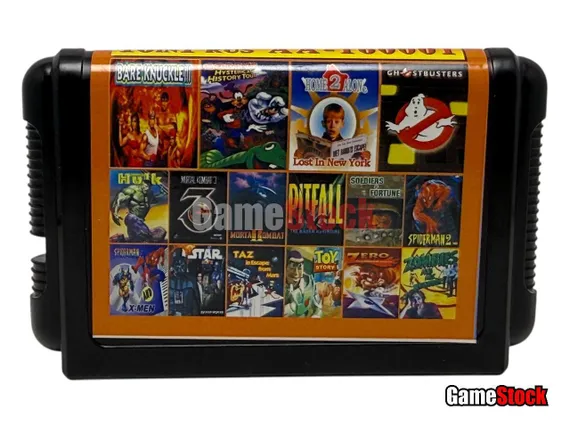 Картридж 16-Bit - 16в1 BARE KNUCKLE 3/M K 2,3/ SPIDER MEN 2,3/TOY STORY+...