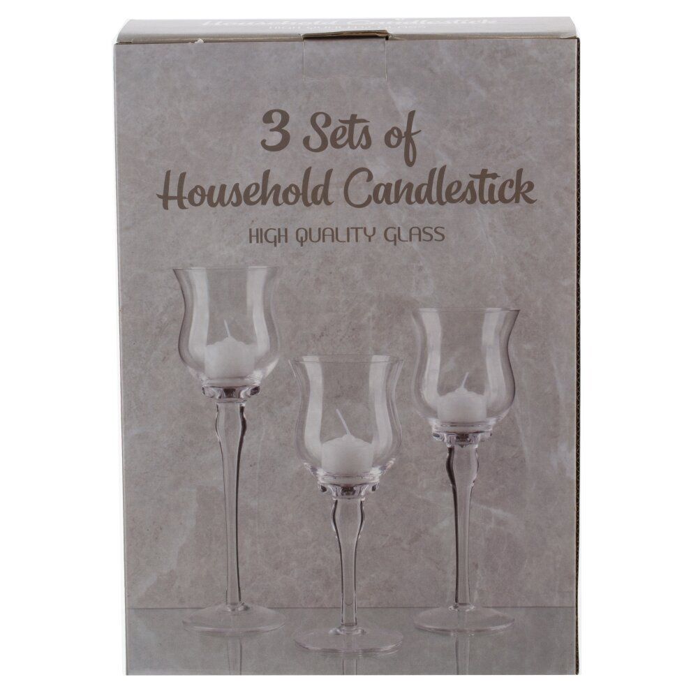 GAEM Набор из 3-х подсвечников, L23 W11,5 H33 см