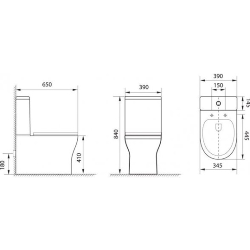 Унитаз-компакт Aquanet Rimless Roll-C CL-12249B