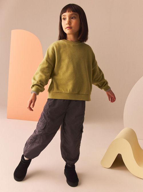 Толстовка для девочки Next B48-816, Хаки