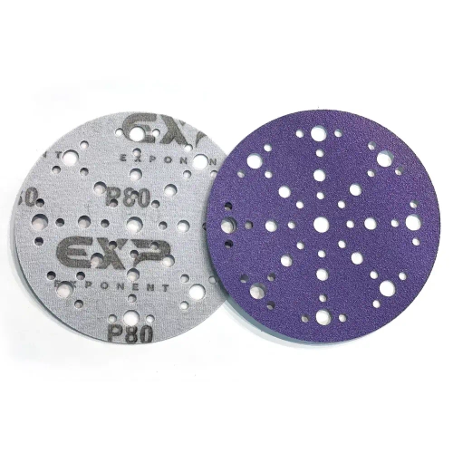 Круг абразивный, Purple Ceramic Film Р80, 48 отв, 150мм, (25 шт) Exp