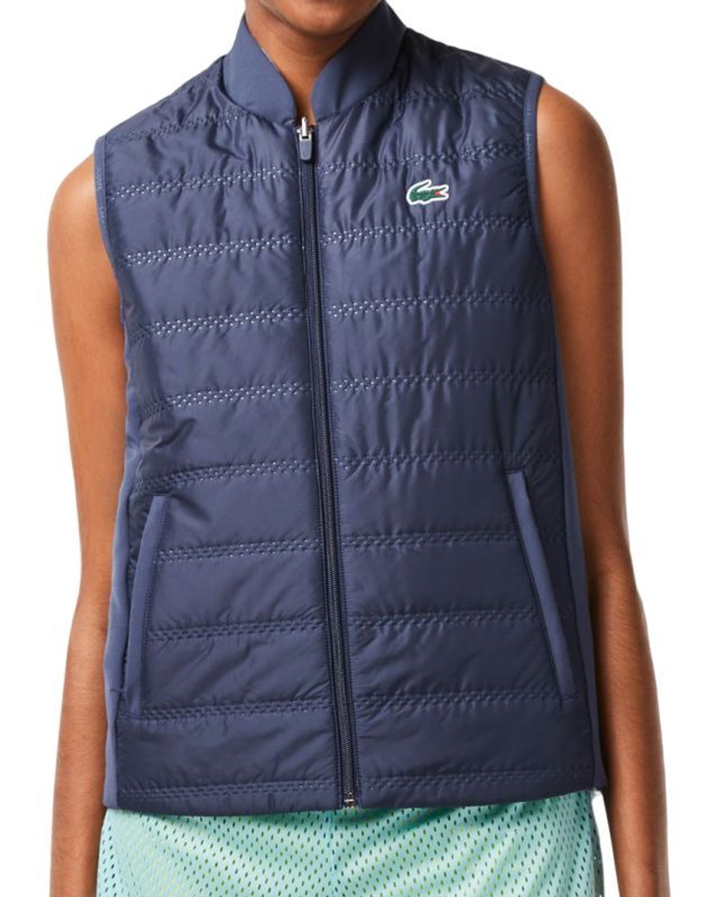 Женская теннисная жилетка Lacoste Sport Golf Gilet - небесный